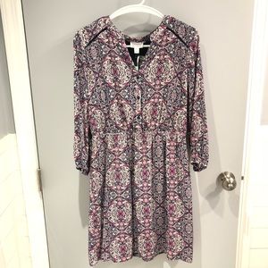 Market & Spruce Rosemarie Lattice Detail Dress